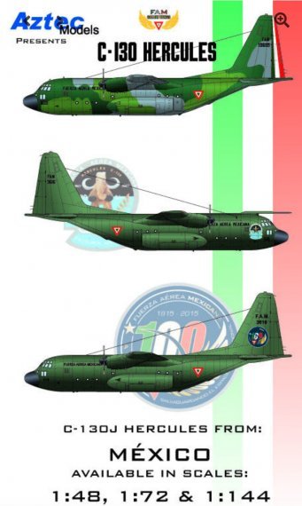 1/144 C-130 Hercules Mexican Air Force