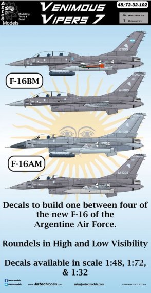 1/48 Argentine F-16 decals