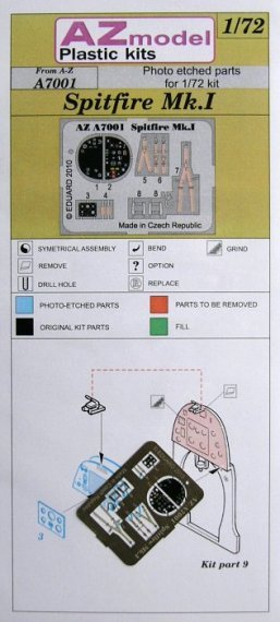 1/72 Spitfire Mk.I (PE set)