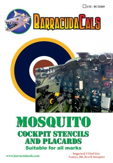1/32 De Havilland Mosquito Cockpit Stencils