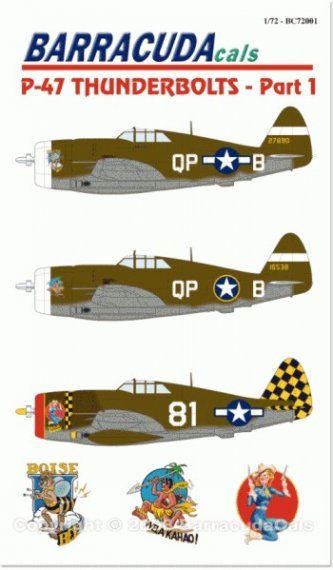 1/72 Republic P-47D Thunderbolt Razorbacks Pt 1
