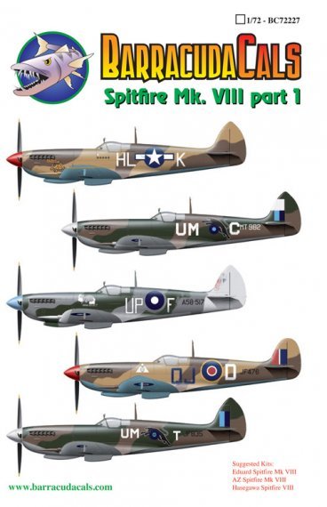 1/72 Supermarine Spitfire Mk.VIII  Part 1