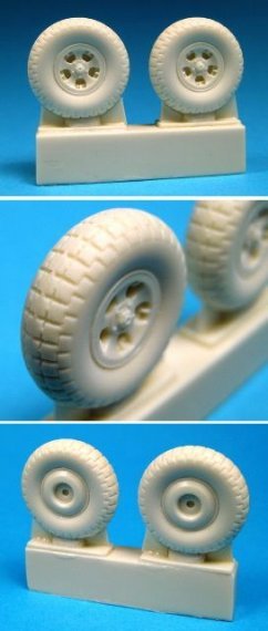 1/32 Supermarine Spitfire Mk.V Z-Block 5-Slot Main wheels (Haseg