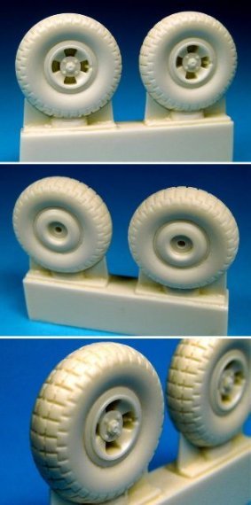 1/32 Supermarine Spitfire Z-Block 4-Slot Main wheels (Pacific Co