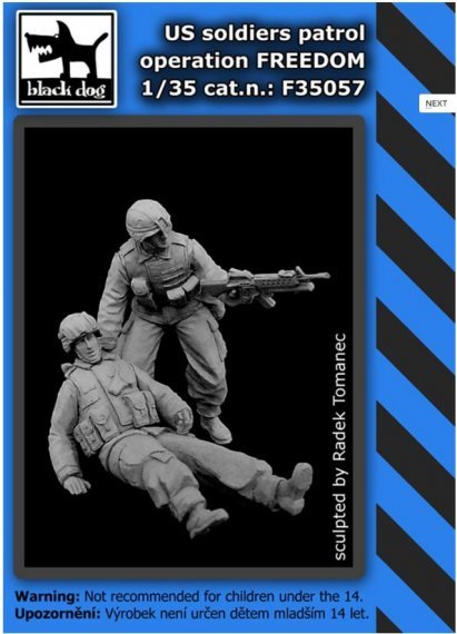 1/35 US soldiers patrol operation FREEDOM (2 fig.)