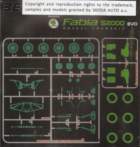 1/24 Skoda Fabia Gravel Rally Conversion set (for Bel Kits)