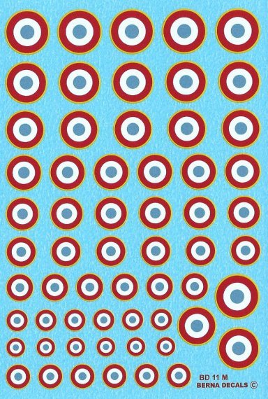 1/72 French roundels Armee de lair 1943-82