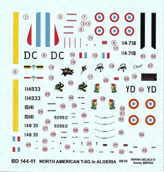 1/144 North-American T-6G french in Algeria