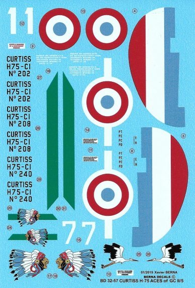 1/32 Curtiss H-75 Aces of GC II/5