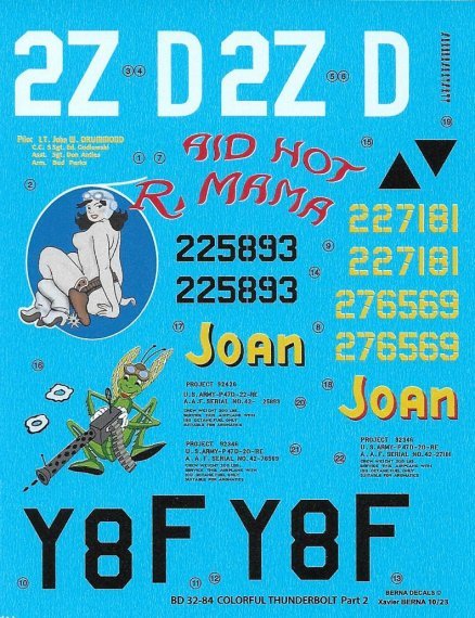 1/32 Republic P-47D Colourful Thunderbolts Part 2