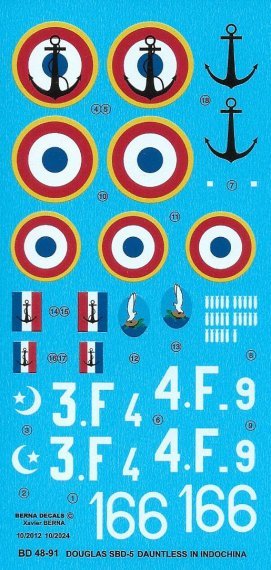 1/48 French Douglas SBD-5 Dauntless over Indochina
