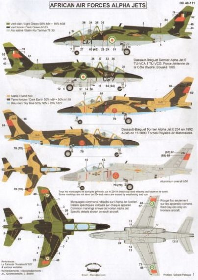 1/48 African Air Forces Dassault-Brguet Dornier Alpha Jets