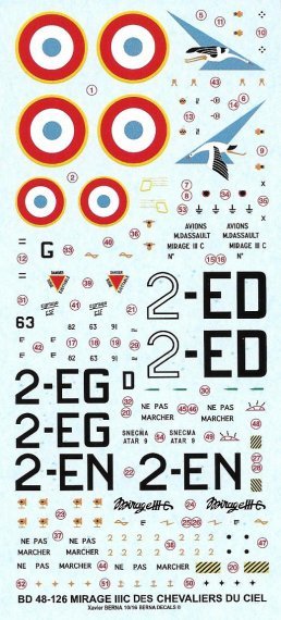 1/48 Dassault Mirage IIIC Knights of the Sky