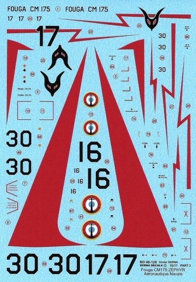 1/48 Fouga CM.175 Zephyr French Aeronavale : N 16  59S Aerobati