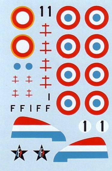 1/72 Dewoitine D.520 Alternative versions from Groupe Doret 1944