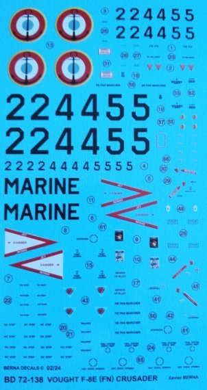 1/72 Vought F-8E for FN French Crusader