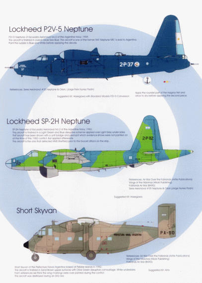 1/72 Argentine Neptunes and Skyvan