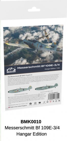 1/144 Messerschmitt Bf-109E-3/4 Hangar Edition