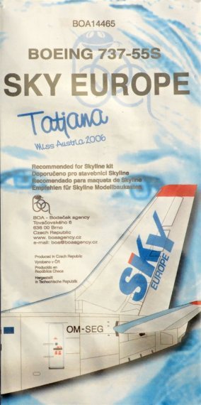 1/144 Decals Boeing 737-55S SKY Europe