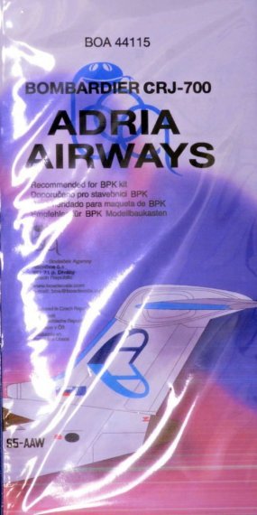1/144 Decals Bombard. CRJ-700 Adria Airways