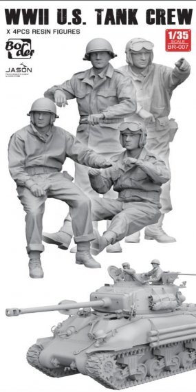 1/35 US Tank Crew 4 piece resin figure set