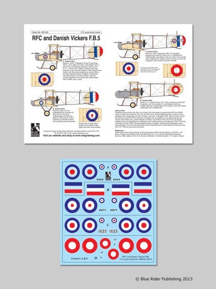 1/72 Vickers F.B.5 4 2343 18 Sqn Rfc France 1915