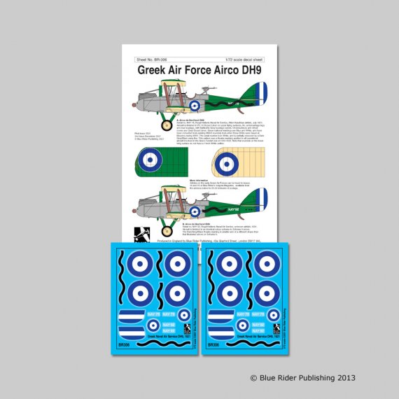 Blue Rider 1/72 AirCo/de Havilland DH.9 Griechische Luftwaffe