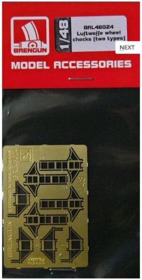 1/48 Luftwaffe wheel chocks (two types)