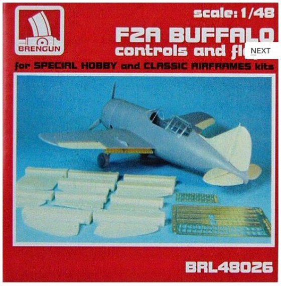 1/48 F2A Buffalo controls and flaps (SP.HOBBY)