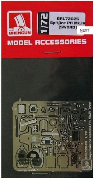 1/72 Spitfire PR Mk.IV/Trop  PE set (SWORD)