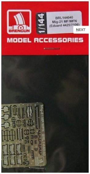 1/144 Mig-21 MF/MFN  PE set (Eduard 4425)