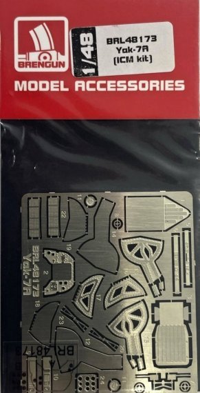1/48 Yak-7A detail PE set