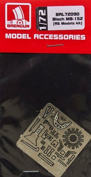 1/72 Bloch MB-152  detail PE set (RS MODEL)