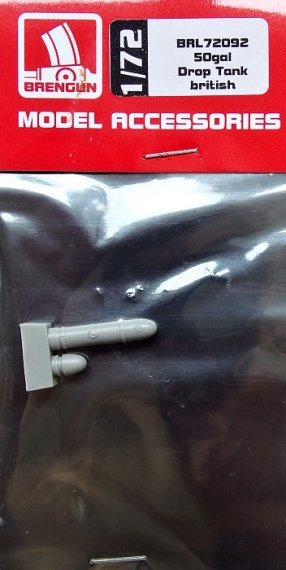 1/72 50gal Drop Tank for British Spitfire