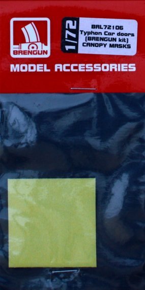 1/72 Typhoon Car doors  canopy masks