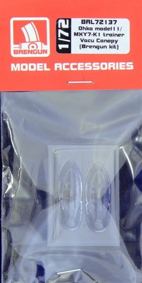 1/72 Yokosuka MXY7 Ohka mod.11  vacu canopy