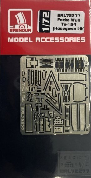 1/72 Focke Wulf Ta-154 detail PE set