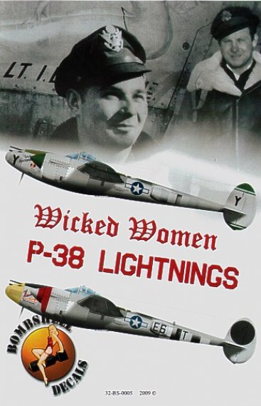 D�cal P-38J Lightning Wicked Women Pt.1 1/32