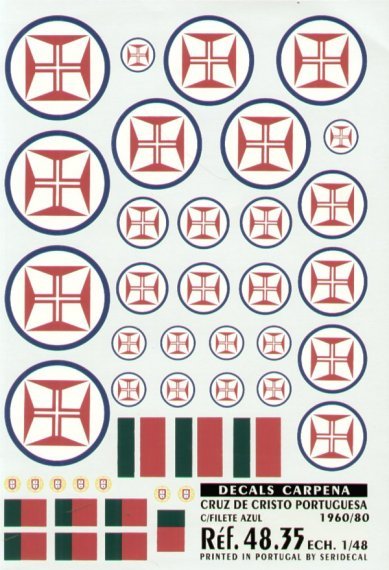 1/48 Cruz de Cristo Portuguese National Insignia 1960-80