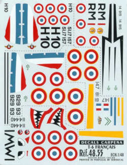 Colorado 1/48 D�cals T-6G Texan France Pt.1