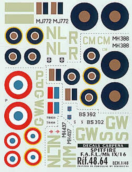 Colorado 1/48 Spitfire Mk.IXc Pilotes Fran�ais WWII