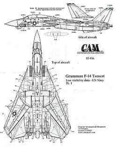 Decals F-14 Tomcat Low Visibility Data 1/32