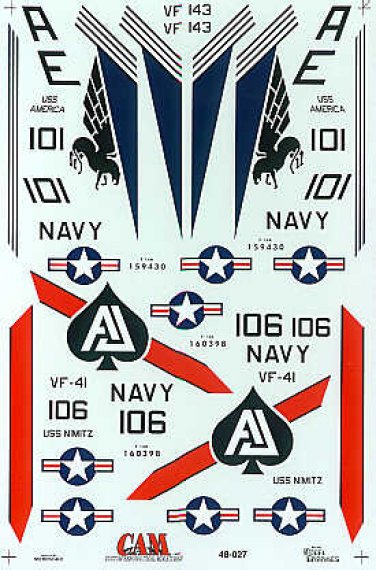 1/48 Grumman F-14A Tomcat VF-41, VF-143
