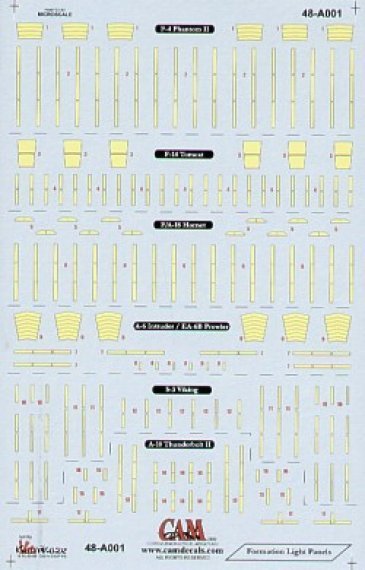 1/48 Formation light stripes and blocks for F-4 Phantoms
