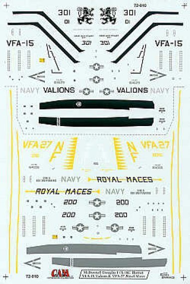 1/72 McDonnell Douglas F/A-18C VFA-15 , VFA-27