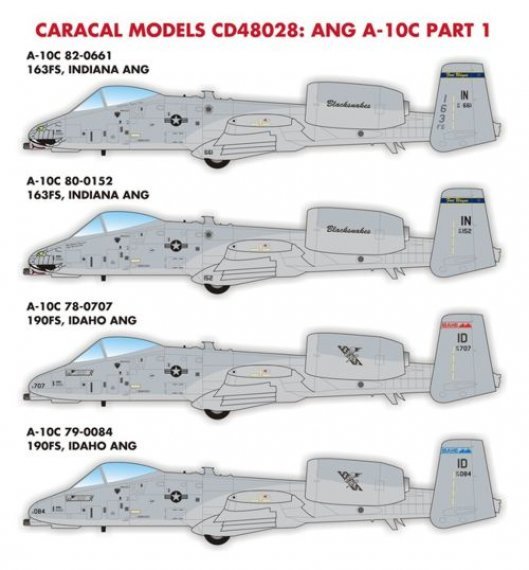 1/48 Air National Guard A-10C Warthogs