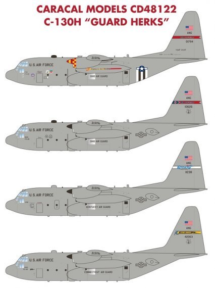 1/48 USAF Lockheed C-130H Hercules Guard Herks