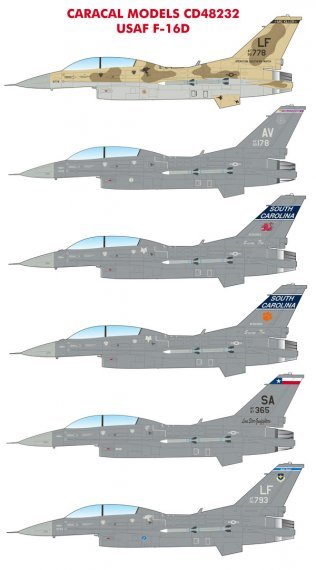 1/48 USAF Lockheed-Martin F-16D Viper Six