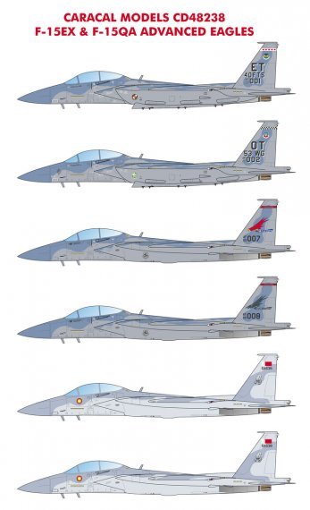 1/48 F-15EX & F-15QA Advanced Eagles