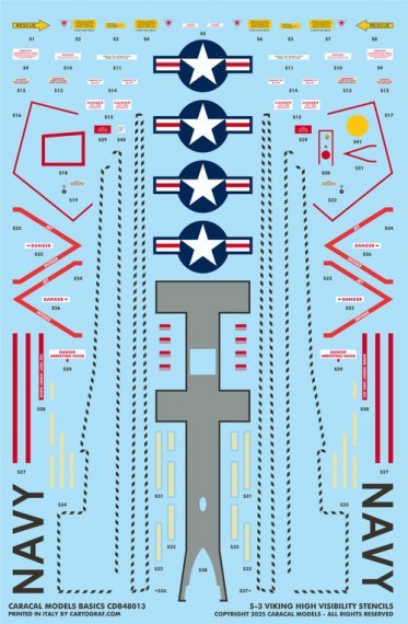 Caracal Models Decalcomanie S-3 Viking US Navy 1/48